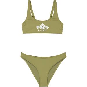 Roxy Детски комплект бикини Roxy Kid's Solid Active RG Bralette Set Bikini - Oil Green - размер 12 Years (750-2850-0215)