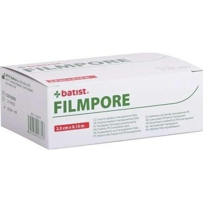 Filmpore fixační náplast z porézní transparentní fólie 2,5 cm x 9,15 m