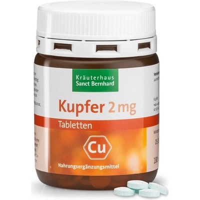 Kräuterhaus Sanct Bernhard KG Měď 2 mg 180 tablet