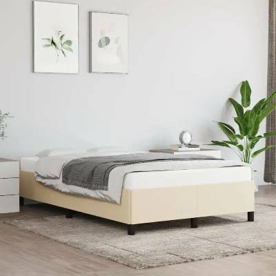 vidaXL 11461.3269636 Rám postele bez matrací krémově textil