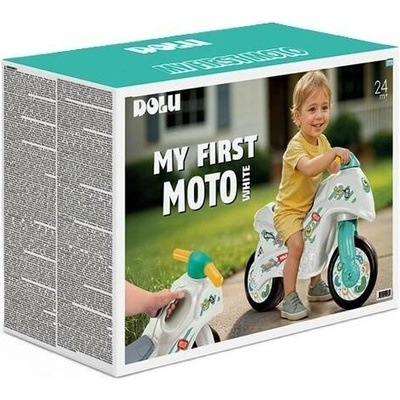 DOLU dětské odrážedlo motorka bílo-zelené