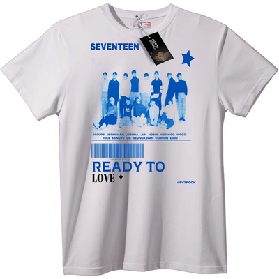 NOONEBRAND Тениска SEVENTEEN READY TO LOVE - 7XL, Black