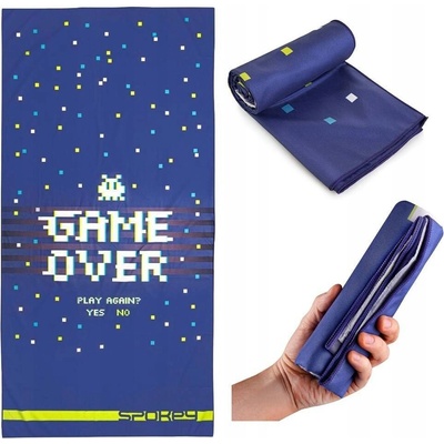 Spokey GAME OVER Rychleschnoucí sportovní ručník 80 x 160 cm