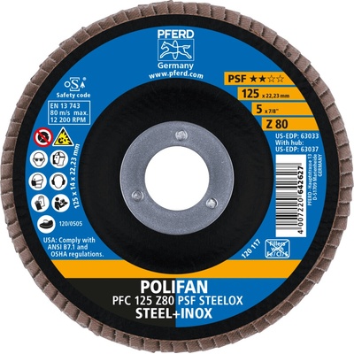 Pferd lamelový brúsny kotúč 125 mm Z80 67768125