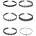 SuperLove Sexy Velvet Choker Set Black 6pcs