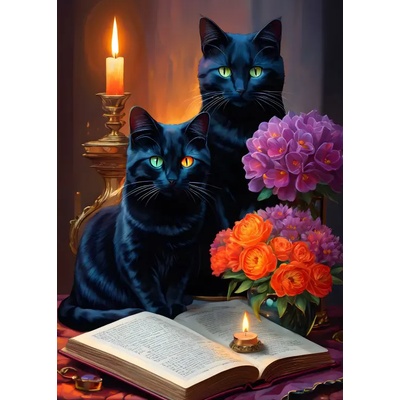 Alipson Puzzle - Puzzle Black Cats - 500 piese