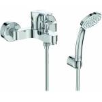 Ideal Standard Смесител за вана и душ Ideal Standard Cerabase, гланциран хром, с душ комплект IdealRain (BD600AA)