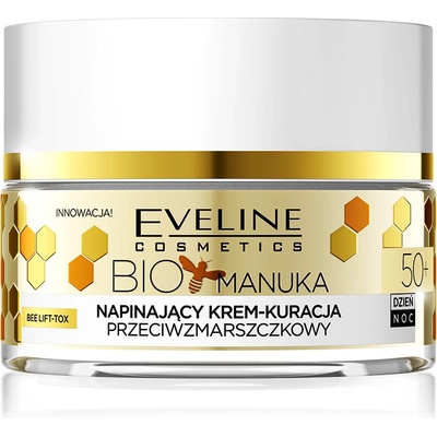 Eveline Cosmetics Bio Manuka spevňujúci a vyhladzujúci krém 50+ 50 ml