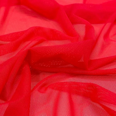 Elastick tyl VAPOR, růžovočervený, š.140