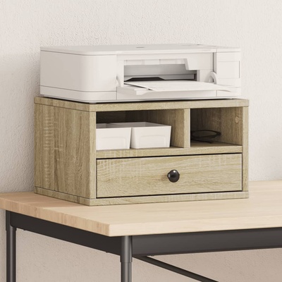 vidaXL Стойка за принтер, дъб сонома, 40x32x22, 5 см, инженерно дърво (840606)