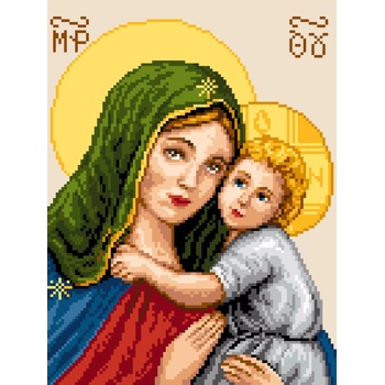 Image 1 of Milena Style Мадона с младенец - диамантен гоблен