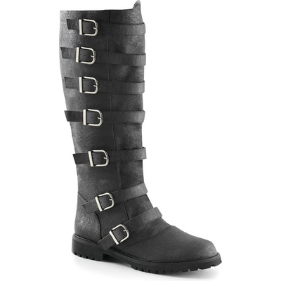 Pleaser USA Pleaser Gotham-110 Blk Distressed Pu M