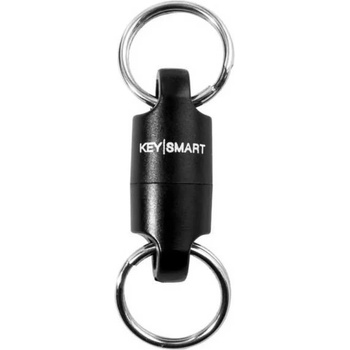 KEYSMART Magconnect Keychain - Silver (Black)