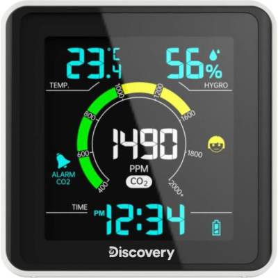 Discovery Метеорологична станция Levenhuk Discovery Report WA40 с устройство за следене на СО2