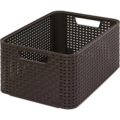 M.A.T. box úložný RATTAN 39 x 29 x 17 cm (M), STYLE2, PH hnědý