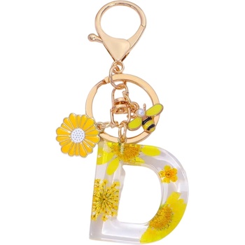 HARAHU Ключодържател Азбука - d / Жълта kp37837 (37837)