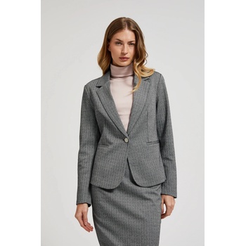 Moodo Едностранно елегантно сако с дълги ръкави сиво Moodo Moodo | Siv | ЖЕНИ | XXL