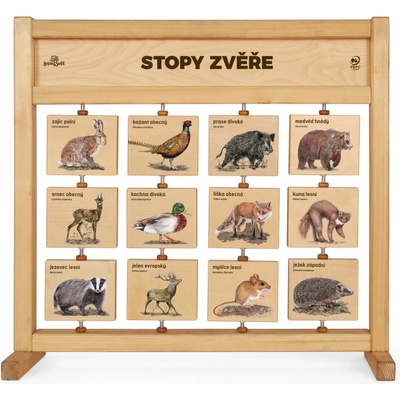 Lesní svět - Tabulky poznání stolní - Stopy zvěře