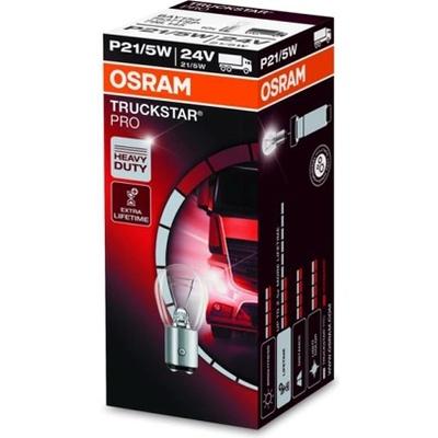 OSRAM Крушка OSRAM P21/5W, 24V, 5/21W, 440lm/40lm, 10 броя