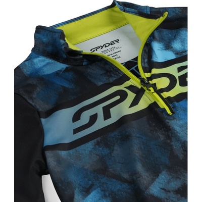 Spyder Jacobs 1/2 Zip JR Cobalt Block Camo
