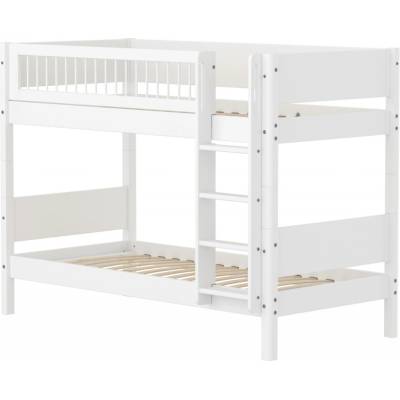 Flexa White s rovným žebříkem tyčková zábrana bílá/bílá