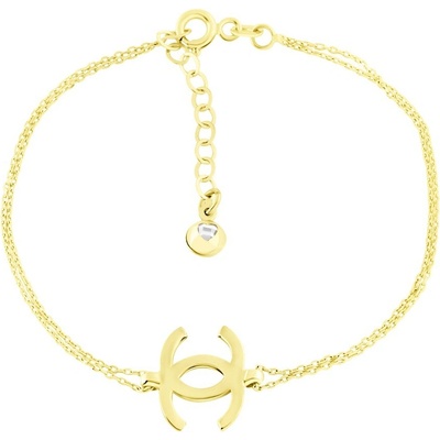 GEMMAX Zlatý řetízkový náramek GLBYN-18-03499