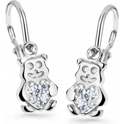 Cutie Diamonds dětské náušnice z bílého zlata Medvídci s brilianty DC2751-10-10-X-2