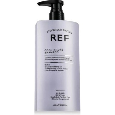 Ref Stockholm Cool Silver Shampoo 600 ml хидратиращ шампоан, неутрализиращ топлите тонове унисекс
