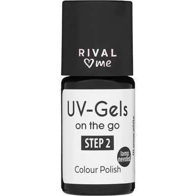 RIVAL Loves Me Lak na nehty UV gel 01 snow white 8 ml