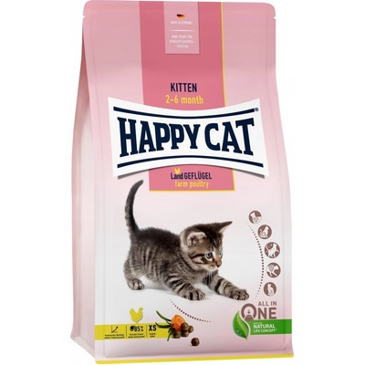 Happy Cat Kitten Hydinové 1,3 kg