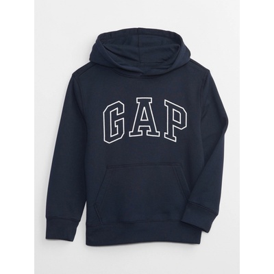 GAP detská mikina s logom a fleece tmavomodrá