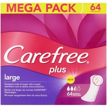 Carefree Plus Large slipové vložky 64 ks