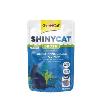 GimCat ShinyCat YellowFinn Tuna with Quinoa пауч за котки с риба тон и киноа 70gr