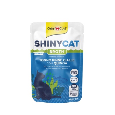 GimCat ShinyCat YellowFinn Tuna with Quinoa пауч за котки с риба тон и киноа 70gr