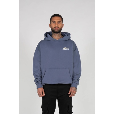 Urban Classics Суичър Wave V. 1 x Heavy Oversized Hoody vintageblue XXLUB-MJG11669-02428 - Бял, размер XS