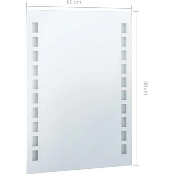 Image 1 of vidaXL LED стенно огледало за баня 60x80 см (144697)
