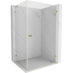 Mexen Lunar-B L душ кабина отваряема дясна 85 x 80 см, прозрачна, златна - 832L-085-080-50-00-P (832L-085-080-50-00-P)