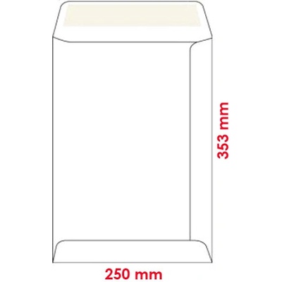 KRPA Obálky B4 250 x 353 mm tašky ofset, samolepiace, 250 KS/BAL