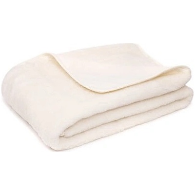 Vlnka Vlněná deka Merino s kašmírem jednovrstvá přírodní 135x200 – Zboží Dáma
