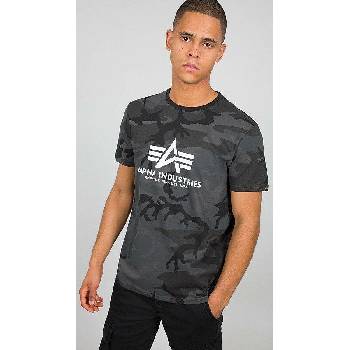 Alpha Industries tričko BASIC black camo