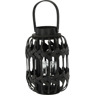 Pro-Tech shop Lampáš kovový so sklenenou vložkou 30/43cm čierny 66892