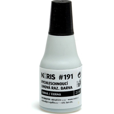 Noris Rychleschnoucí razítková barva 191 různé barvy černá 25 ml