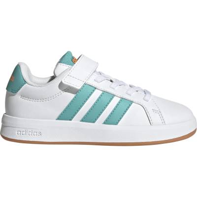 adidas Детски маратонки adidas Kid's Grand Court 3.0 Sneakers - Ftwr White / Mint Ton / Lucid Tangerine - размер 32 (EU) (702-5501-0718)