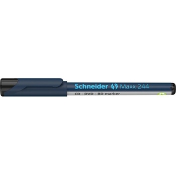 Schneider Алкохолен маркер за CD/DVD, 0, 7 mm, SCHNEIDER "Maxx 244", черен 124401 (124401)