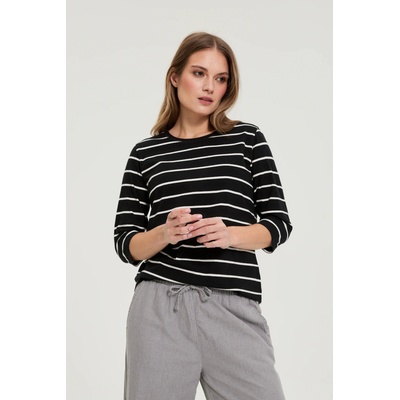 Moodo Черна райета блуза Moodo Moodo | Cheren | ЖЕНИ | 38