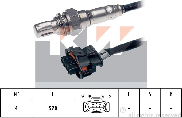 Lambda sonda KW 498 168 (498168)