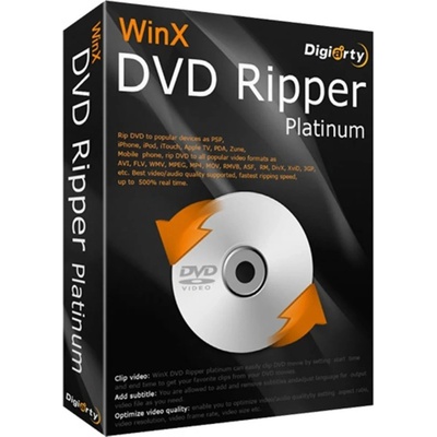 WinX DVD Ripper Platinum 1 zařízení 1 rok Elektronická licence – Zboží Mobilmania