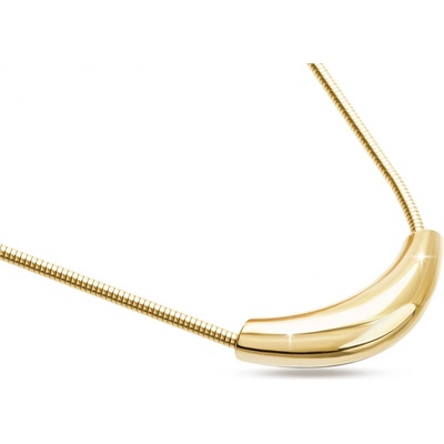 Ellami Řetízek z chirurgické oceli, pozlacený 14k s masivním přívěskem 3001962