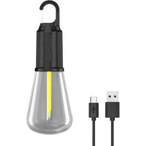  Преносима LED лампа с кука T02 - топла светлина, Type-C зареждане и до 8 часа автономия (T02)