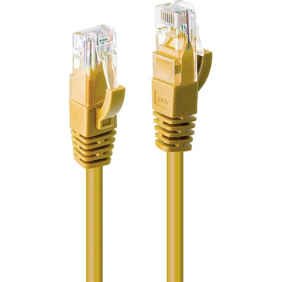 Lindy Пач кабел LINDY 48067, U/UTP, Cat. 6, 10m, жълт (48067)